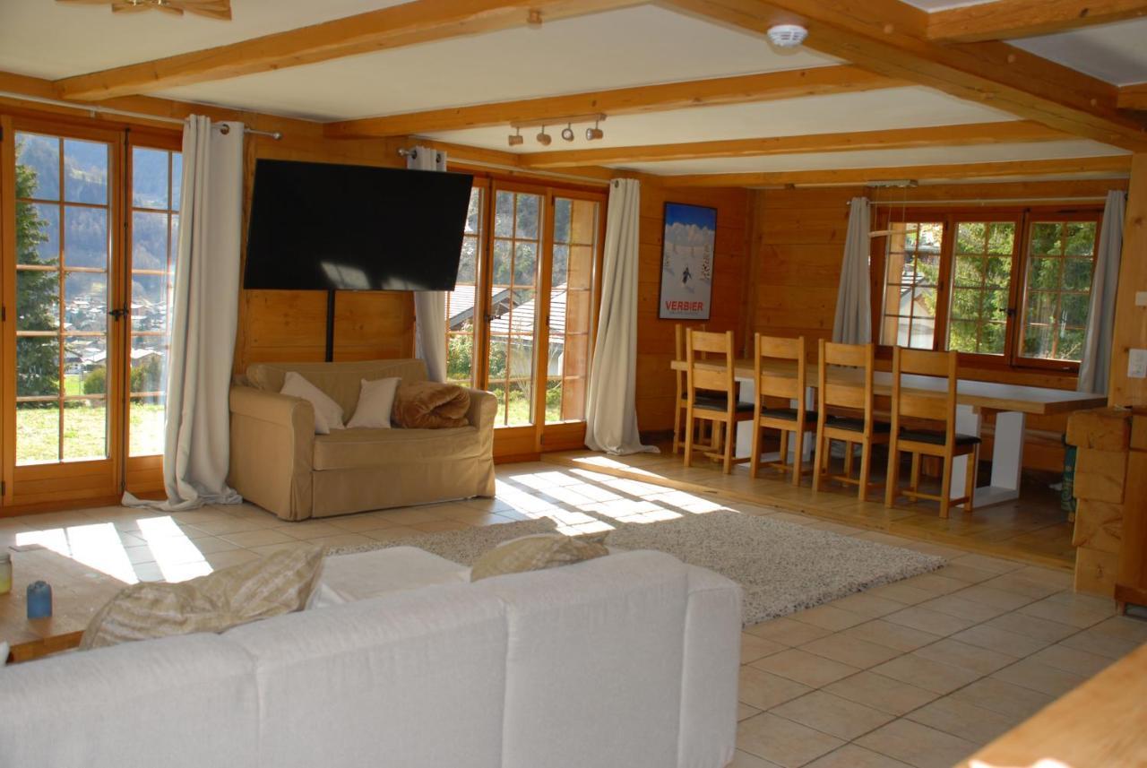 Chalet Edelweiss - Verbier, Mountain Views, Jacuzzi! Volleges Exterior foto